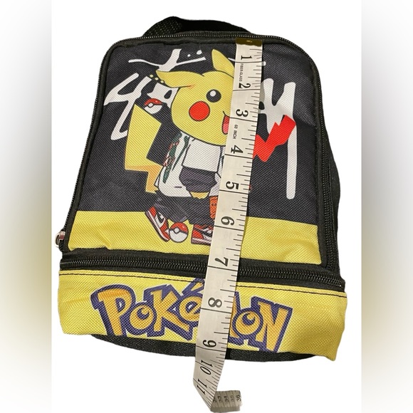 🆕 Pokémon Pikachu Insulated Lunch Bag & Snack Pack Bundle - Black - Picture 3 of 12